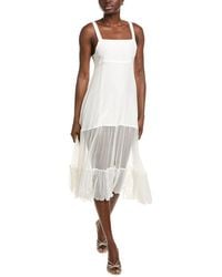 Azeeza - Bellevue Silk Midi Dress - Lyst