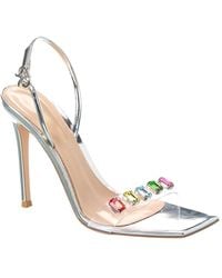 Gianvito Rossi - Ribbon Candy 105 Vinyl & Leather Slingback Sandal - Lyst