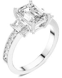 Amairah - 14k 2.50 Ct. Tw. Lab-grown Diamond 3 Stone Ring - Lyst