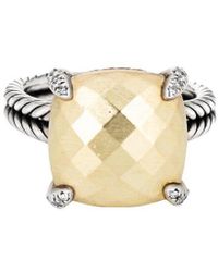 David Yurman - Chatelaine 18K Bonded & 0.08 Ct. Tw. Diamond Ring (Authentic Pre-Owned) - Lyst