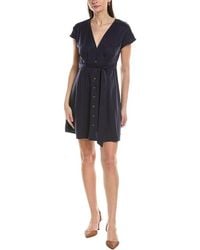 O.P.T - O.P.T Lilia Linen-Blend Mini Dress - Lyst