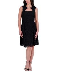 Kensie - Heavy Floral Lace Mini Dress - Lyst