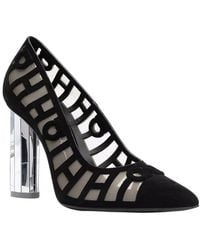 Ferragamo - Mirrored Leather Heel Pump - Lyst
