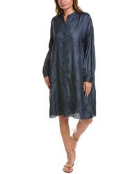 Eileen Fisher - Boxy Long Silk Shirt - Lyst