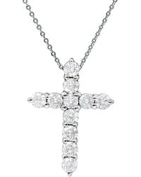 Diana M. Jewels - Fine Jewelry 18k 2.20 Ct. Tw. Diamond Cross Necklace - Lyst