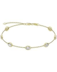 Lab Grown Diamonds - 14K 2.00 Ct. Tw. Lab-Grown Diamond Station Bracelet - Lyst