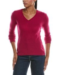 Forte - Basic V-Neck 100% Cashmere Pullover - Lyst