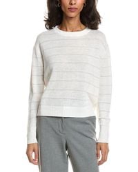 Forte - Textured Crop Linen Sweater - Lyst