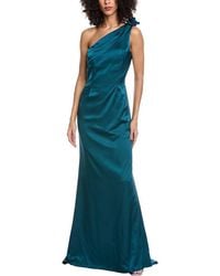 Rene Ruiz - One-Shoulder Satin Column Gown - Lyst