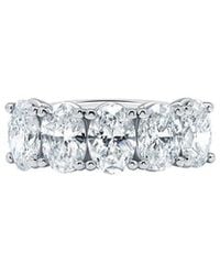 Lab Grown Diamonds - 14K 2.00 Ct. Tw. Lab-Grown Diamond Half-Eternity Ring - Lyst