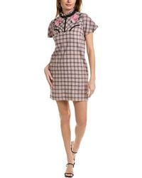 knee length dresses for ladies Ivy Linen Midi Dress-Olive, Ivory Stripe main image 0