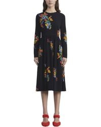 Lafayette 148 New York - Embroidered Fit-and-Flare Dress - Lyst