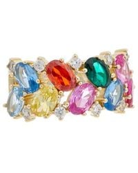 Juvell - 18K Plated Topaz Cz Ring - Lyst