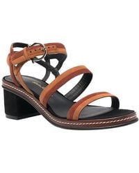 Ferragamo - Two-Tone Leather Sandal - Lyst