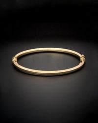 Italian Gold - 14k Edge Bangle - Lyst