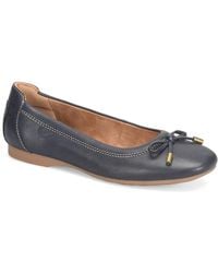 Comfortiva - Keegan Leather Flat - Lyst