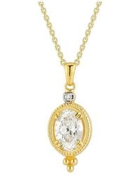 Reiss - 14K 2.07 Ct. Tw. Lab-Grown Diamond Pendant Slide Necklace - Lyst