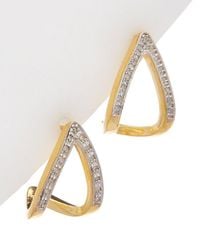 Meshmerise - 18K Over 0.15-0.18 Ct. Tw. Diamond Earrings - Lyst