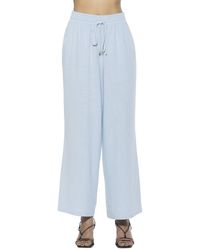 Alexia Admor - Xila Linen-Blend Wide Leg Pant - Lyst