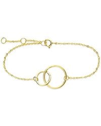 Sterling Forever - 14k Over Silver Interlocking Circle Bracelet - Lyst