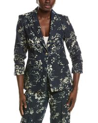 Tahari - The Gabby Denim Burnout Jacket - Lyst