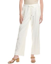 Jones New York - Pull-On Side Vent Wide Leg Linen-Blend Pant - Lyst