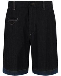 McQueen - Denim Short - Lyst