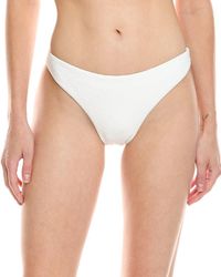 MILLY - Margot Solid Texture Bikini Bottom - Lyst