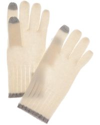 Phenix - Tipped Rib Cuff Cashmere Gloves - Lyst