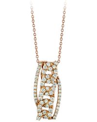Le Vian - Le Vian 14k Strawberry Gold 0.74 Ct. Tw. Diamond Necklace - Lyst