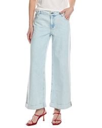 Alice + Olivia - Duncan Roll Cuff Boyfriend Jean - Lyst