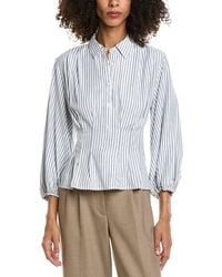 Max Studio - 3/4 Sleeve Pleat Front Blouse - Lyst