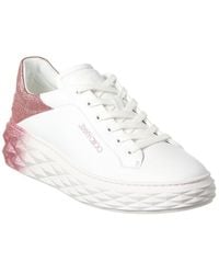Jimmy Choo - Diamond Maxi/F Ii Leather Sneaker - Lyst