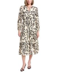 Anne Klein - Blouson Sleeve Tiered Patio Dress - Lyst