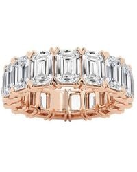 Lab Grown Diamonds - 14k Rose Gold 10.00 Ct. Tw. Lab Grown Diamond Eternity Ring - Lyst