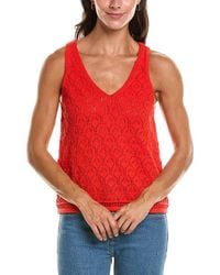 Vince Camuto - Pointelle Tank - Lyst