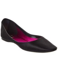 Saint Laurent - Lou Satin Ballet Flat - Lyst