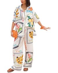 LOEY - 2Pc Shirt & Pant Set - Lyst