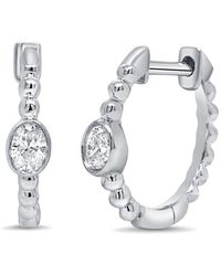 Sabrina Designs - 14K 0.13 Ct. Tw. Diamond Huggie Earrings - Lyst