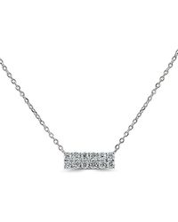 Sabrina Designs - 14k 0.23 Ct. Tw. Diamond Double Row Bar Necklace - Lyst