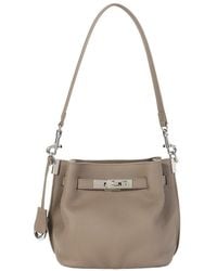 Tiffany & Fred Paris - Pebbled Mini Leather Bucket Bag - Lyst