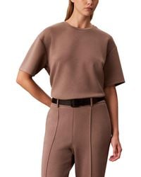 Calvin Klein - Soft Scuba Boxy T-Shirt - Lyst