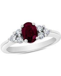 LEVARON - 1.10 Ct. Tw. Diamond & Ruby Ring - Lyst