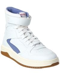 BOSS - Kilian Hito Leather High-Top Sneaker - Lyst