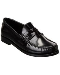 Saint Laurent - Le Loafer 15 Leather Moccasin - Lyst