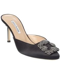 Manolo Blahnik - Hangisimu 70 Satin Mule - Lyst