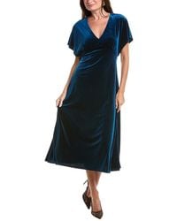Taylor - Velvet Midi Dress - Lyst