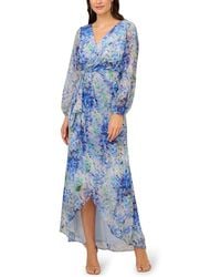 Adrianna Papell - Long Printed Gown - Lyst