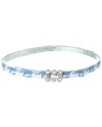 Roger Vivier - Buckle Tweed Belt - Lyst