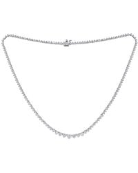Diana M. Jewels - Fine Jewelry 14k 10.00 Ct. Tw. Diamond Tennis Necklace - Lyst